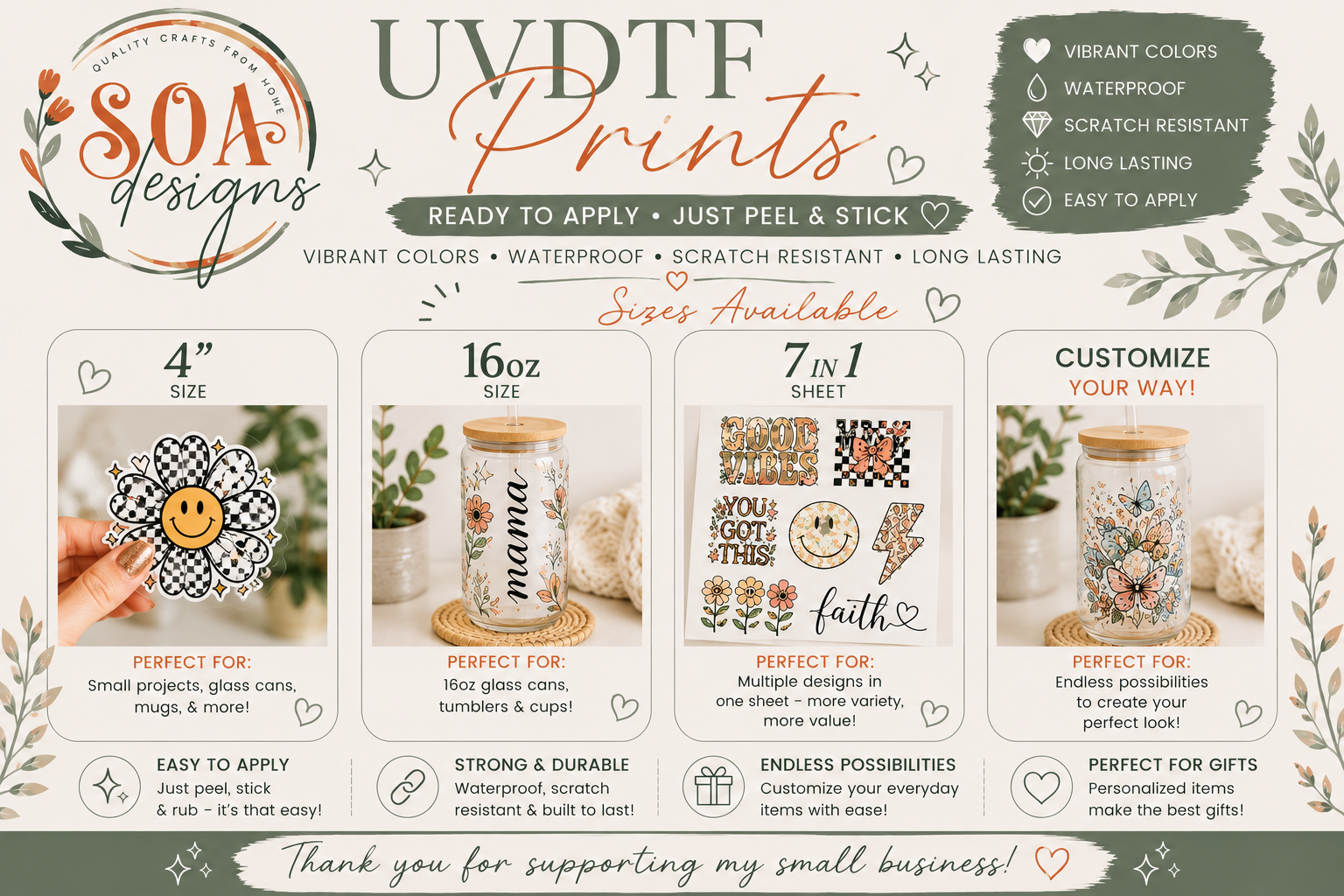 UVDTF Wrap Only