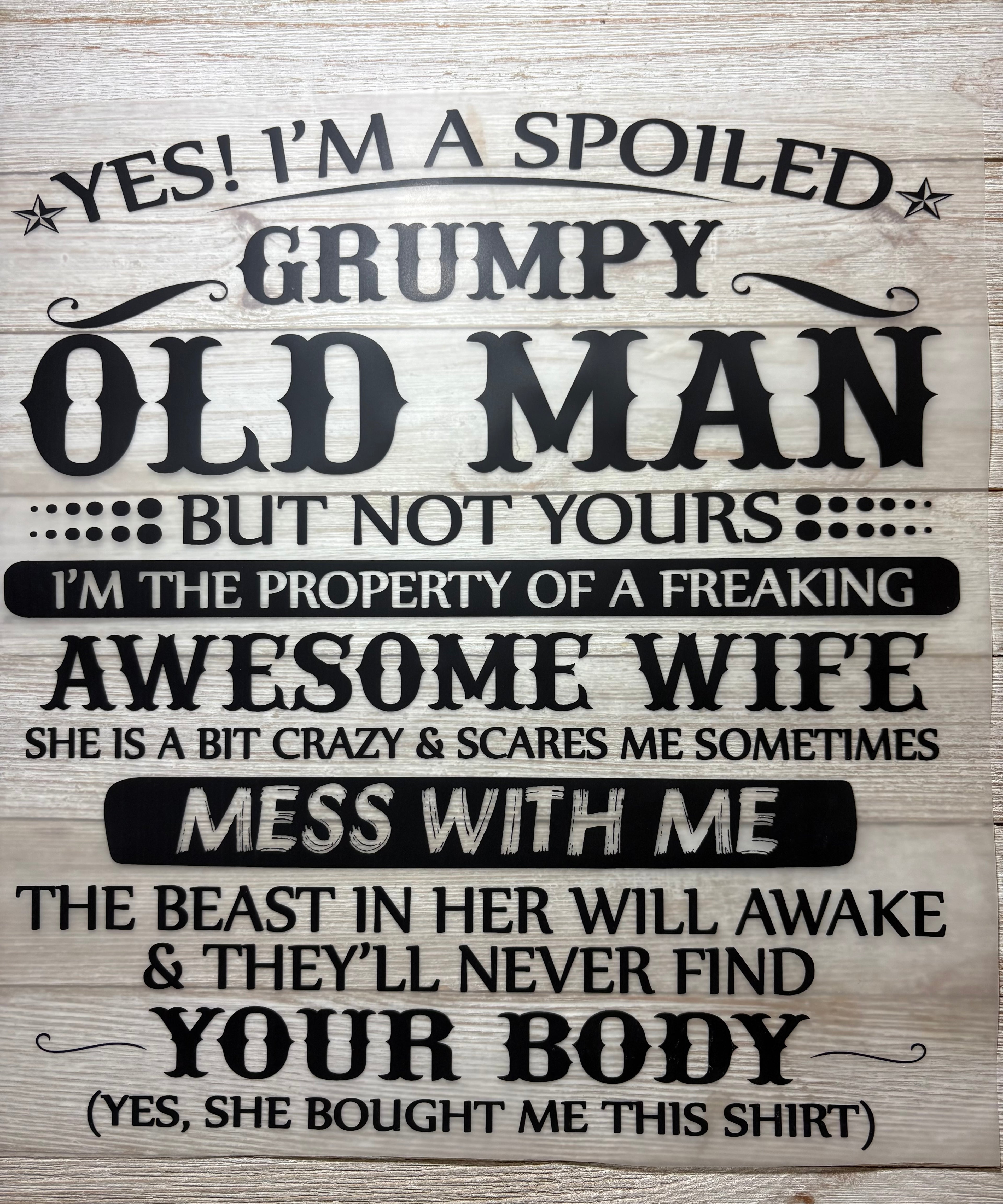 Grumpy Old Man DTF Print