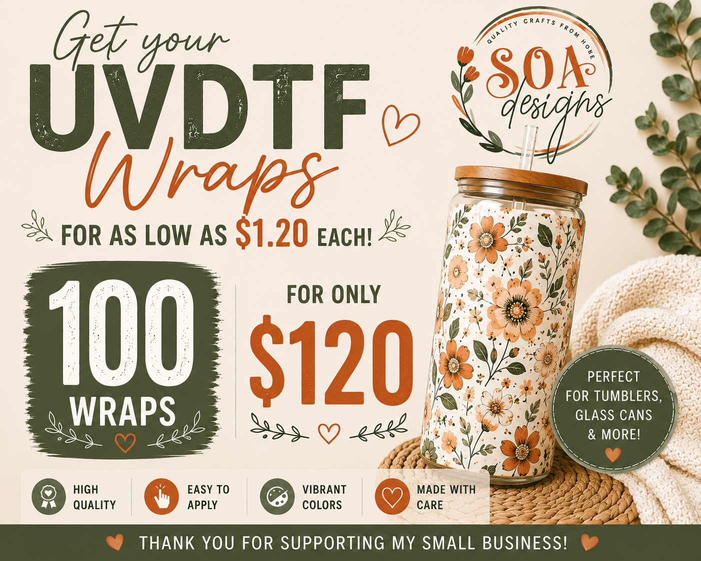 UVDFT Bundle – 100 Pack
