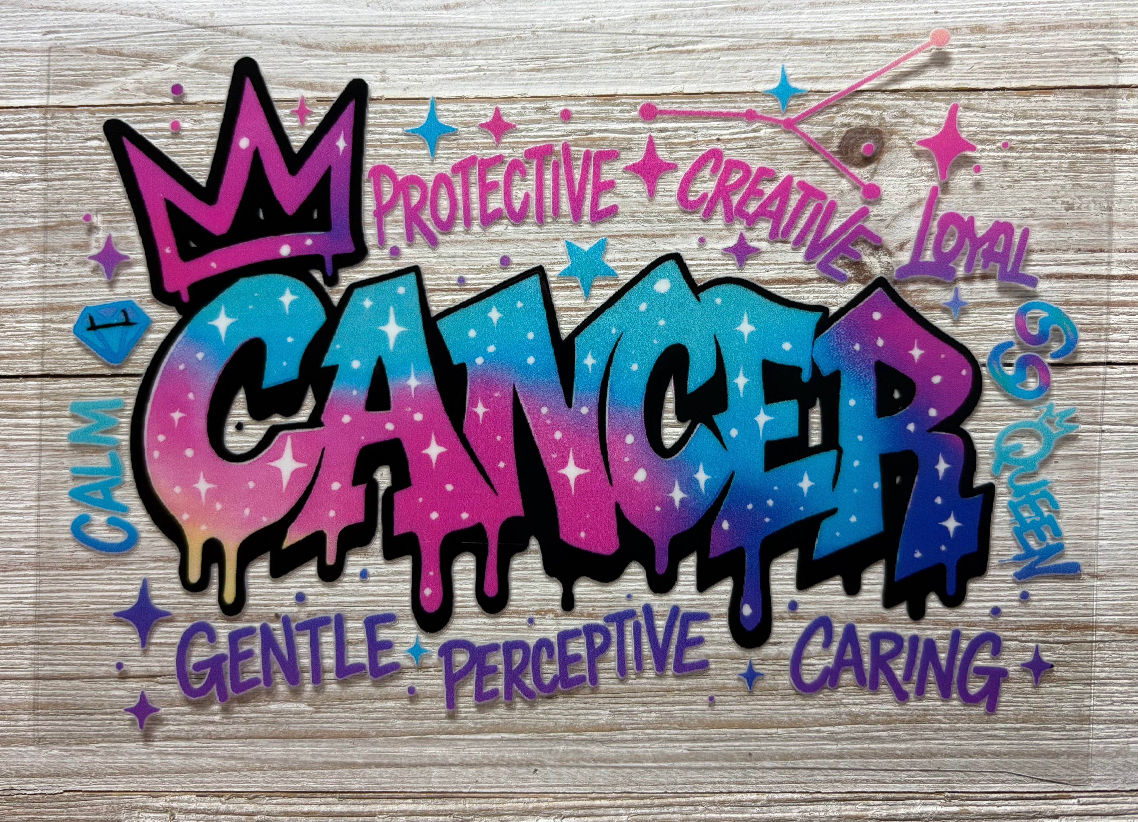Cancer Zodiac UVDTF Wrap