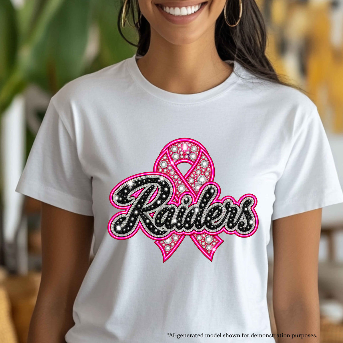 💗 Raiders Breast Cancer Awareness T-Shirt | School Spirit Design