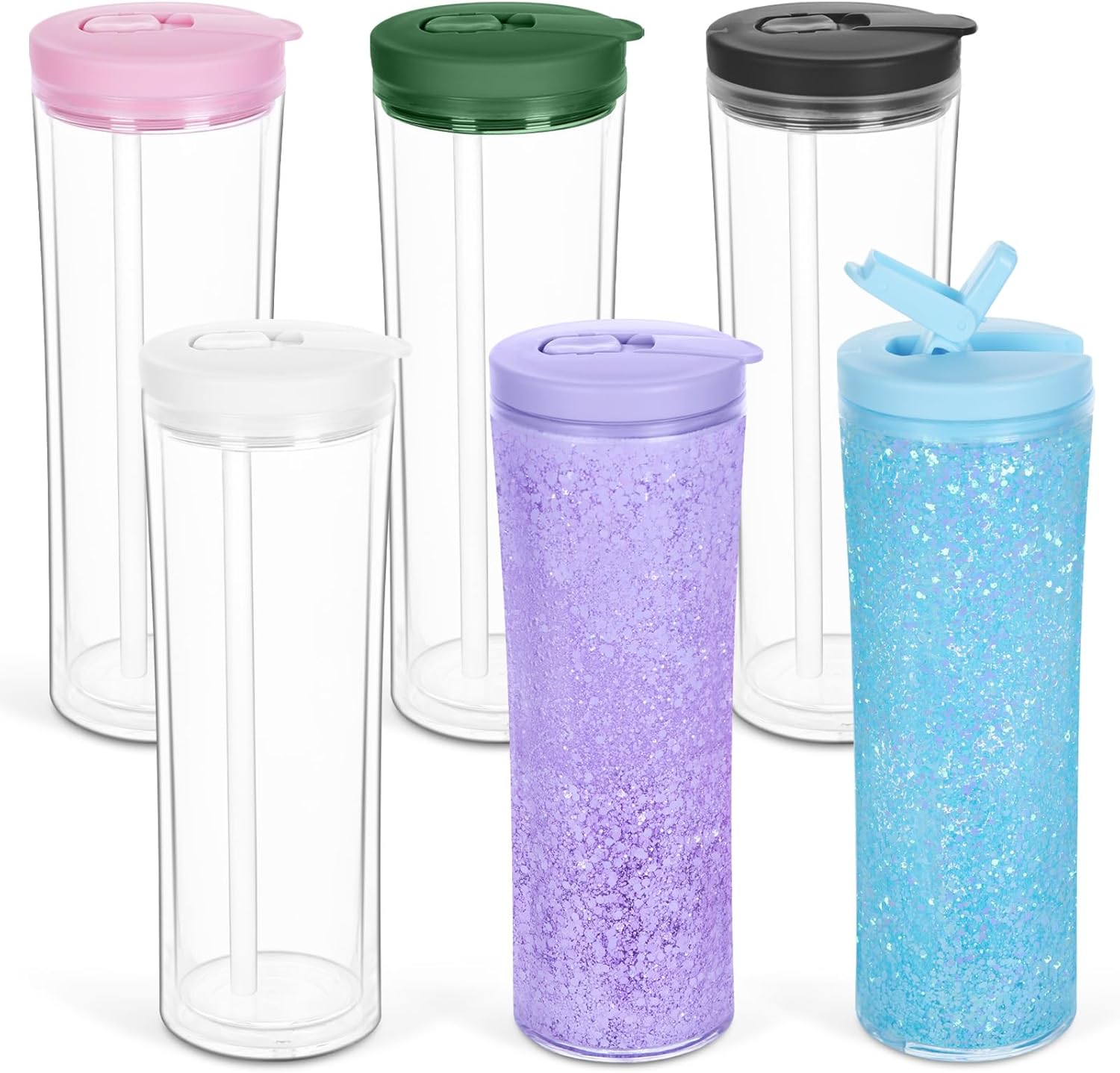 20oz Custom Snow Globe Water Bottle