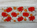Orange Pumpkins and Flowers UVDTF Wrap