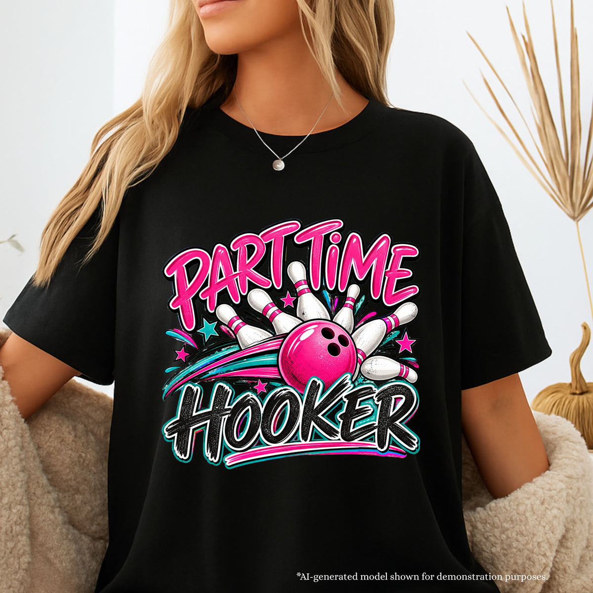 Part Time Hooker T-Shirt | Funny Sporty Bowling Design