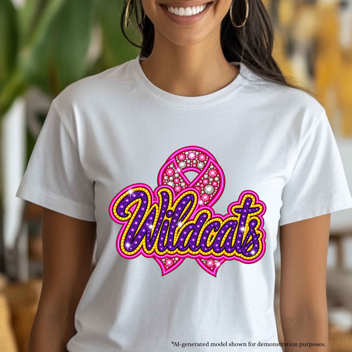 💗 Wildcats Breast Cancer Awareness T-Shirt | School SpiritDesign
