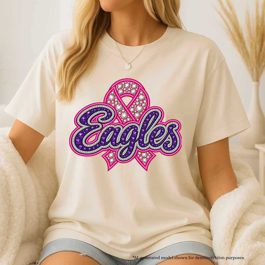 💗 Eagles Breast Cancer Awareness T-Shirt | School Spirit Design