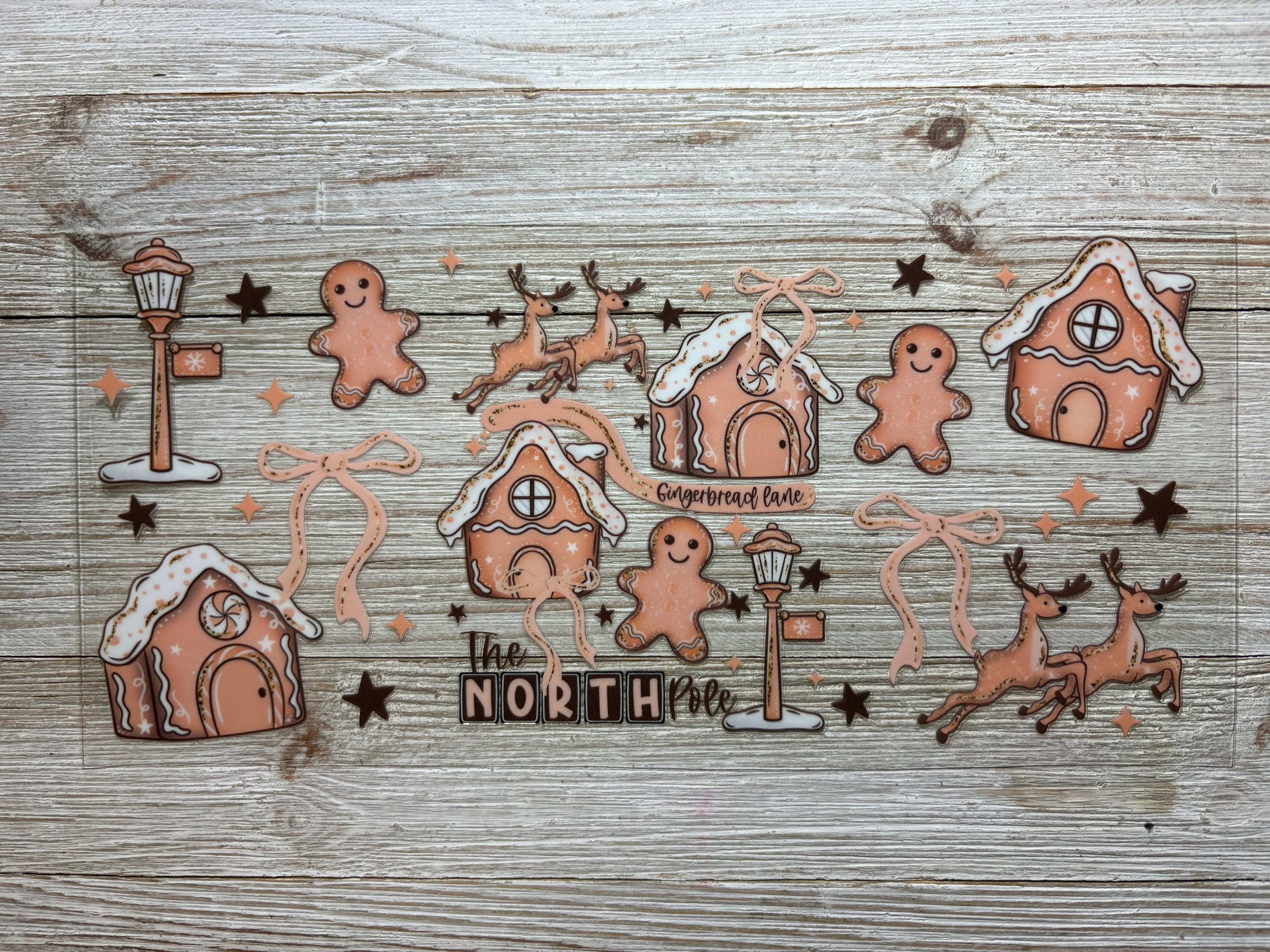 Gingerbread Village UVDTF Wrap