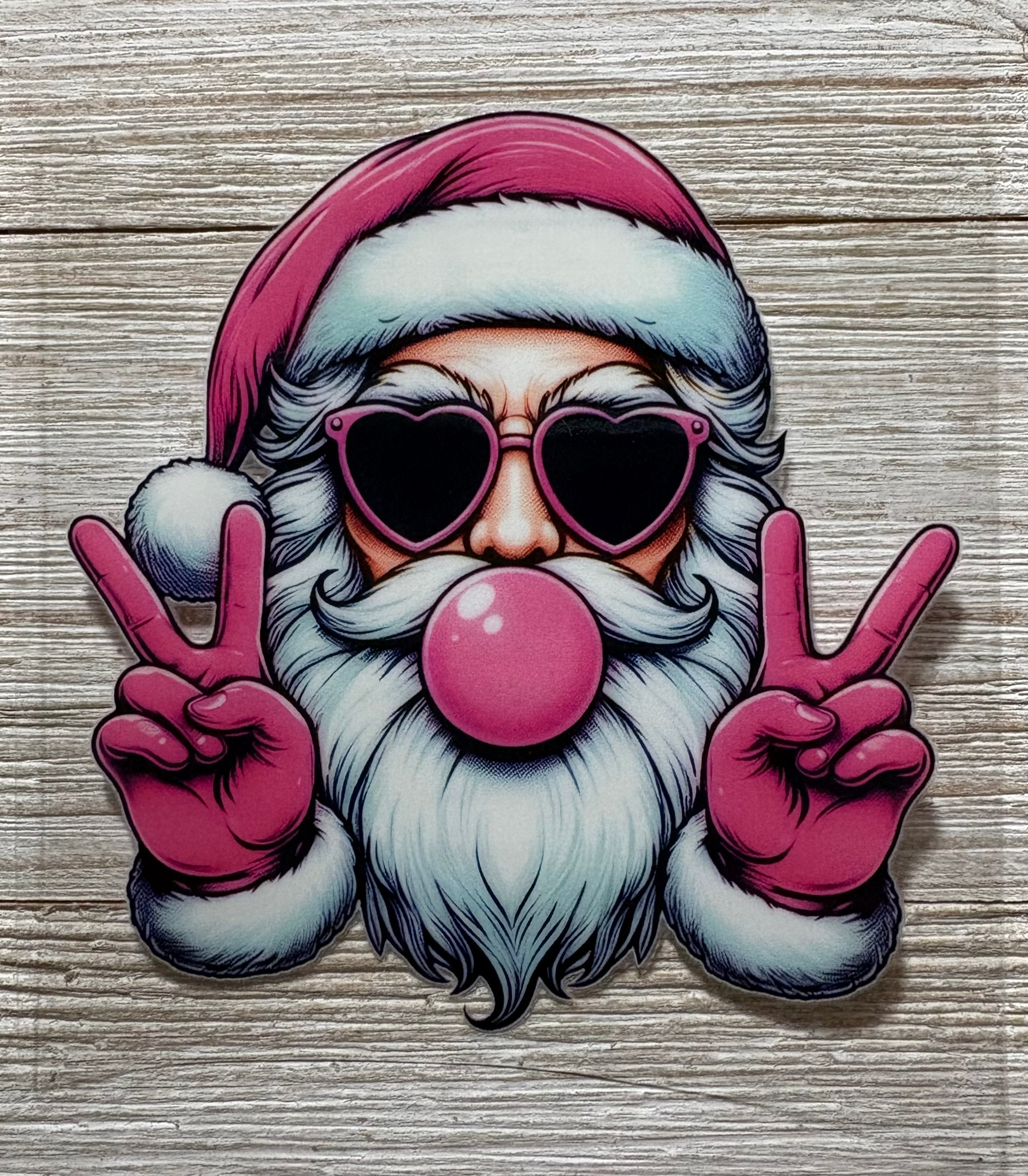 Bubble Santa 4” UVDTF Print
