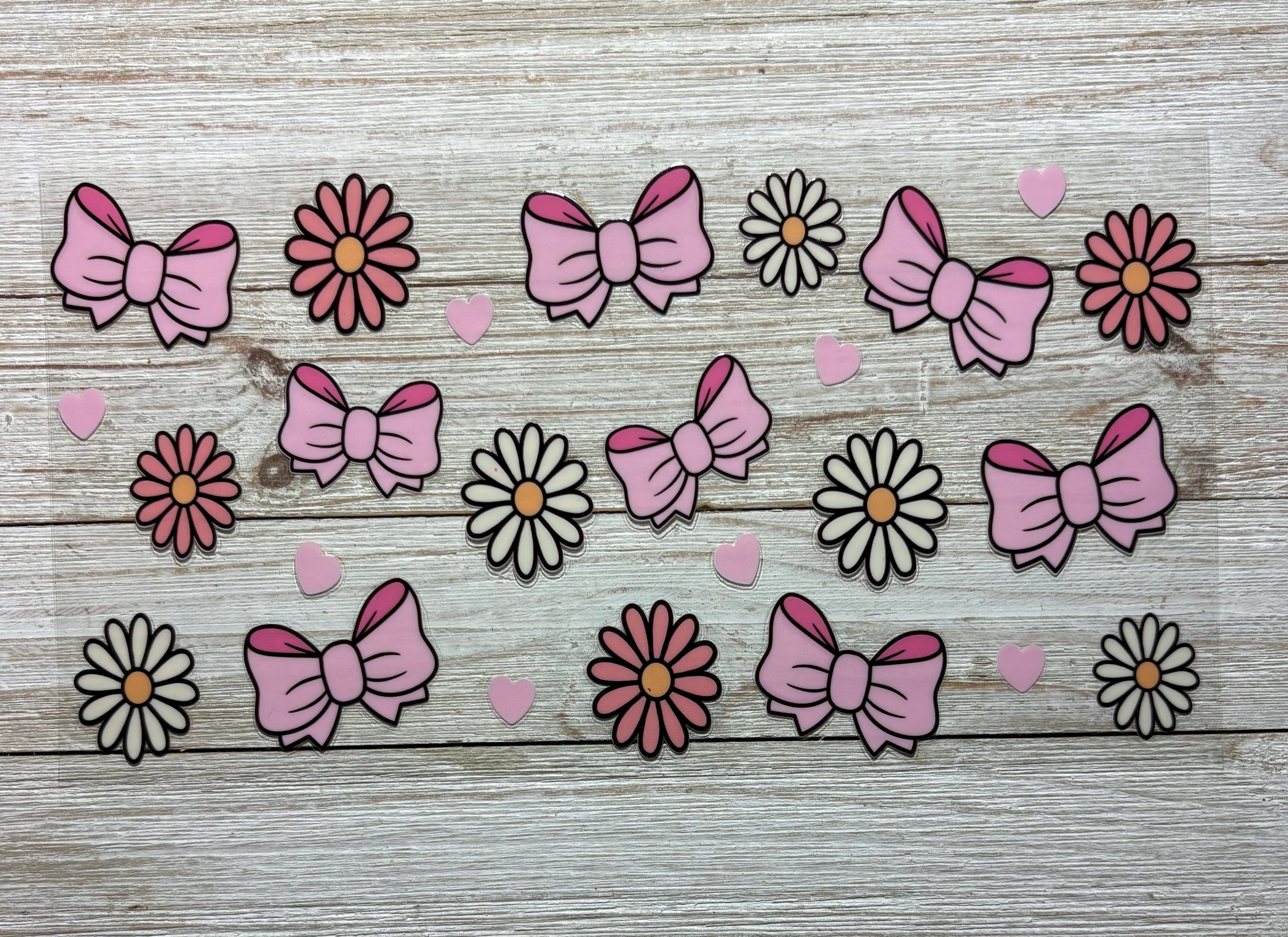 Bows and Daisies UVDTF Wrap