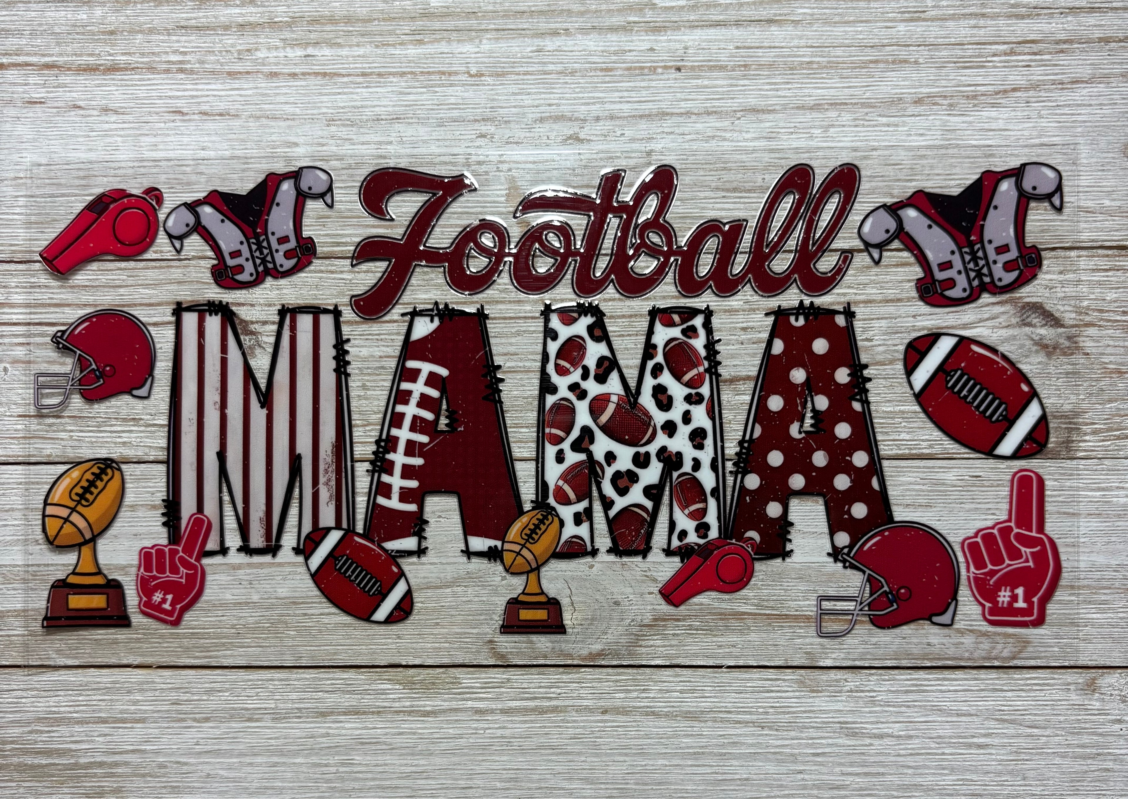 Football Mama UVDTF Wrap