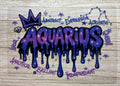 Aquarius Zodiac UVDTF Wrap