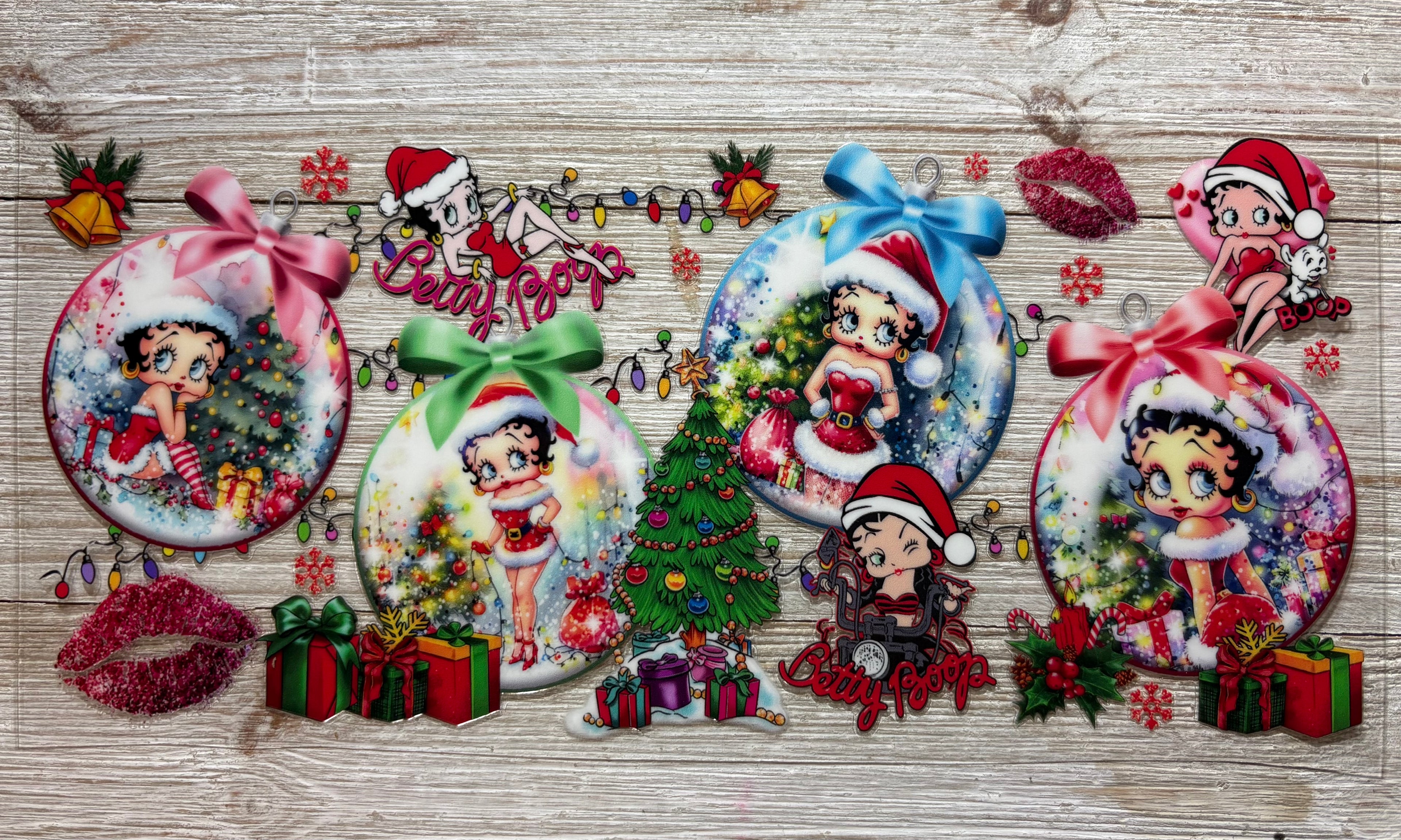 Boop Christmas Scene UVDTF Wrap
