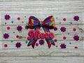 Colorful Niece Bow UVDTF Wrap