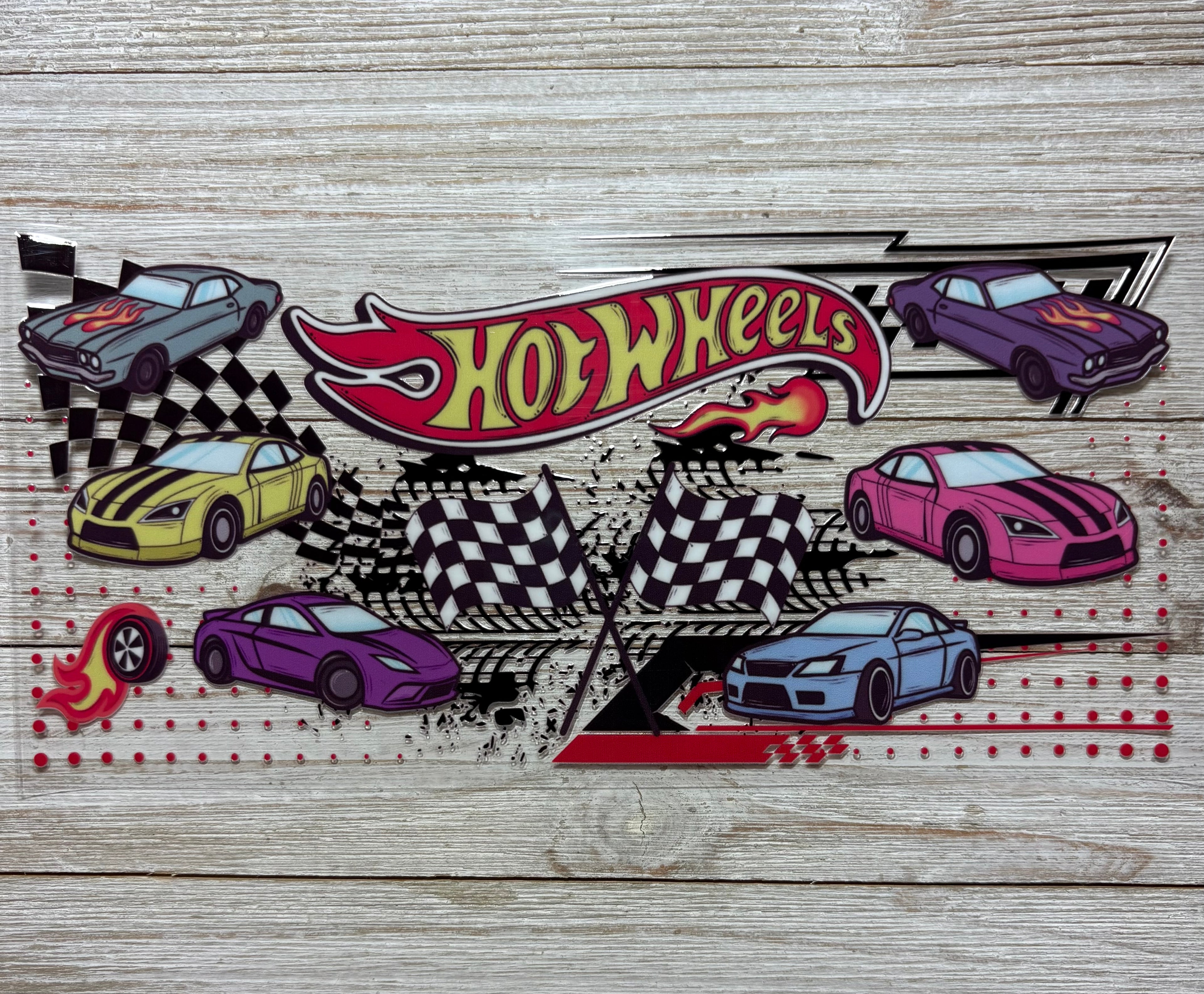 Hot Wheel Cars UVDTF Wrap