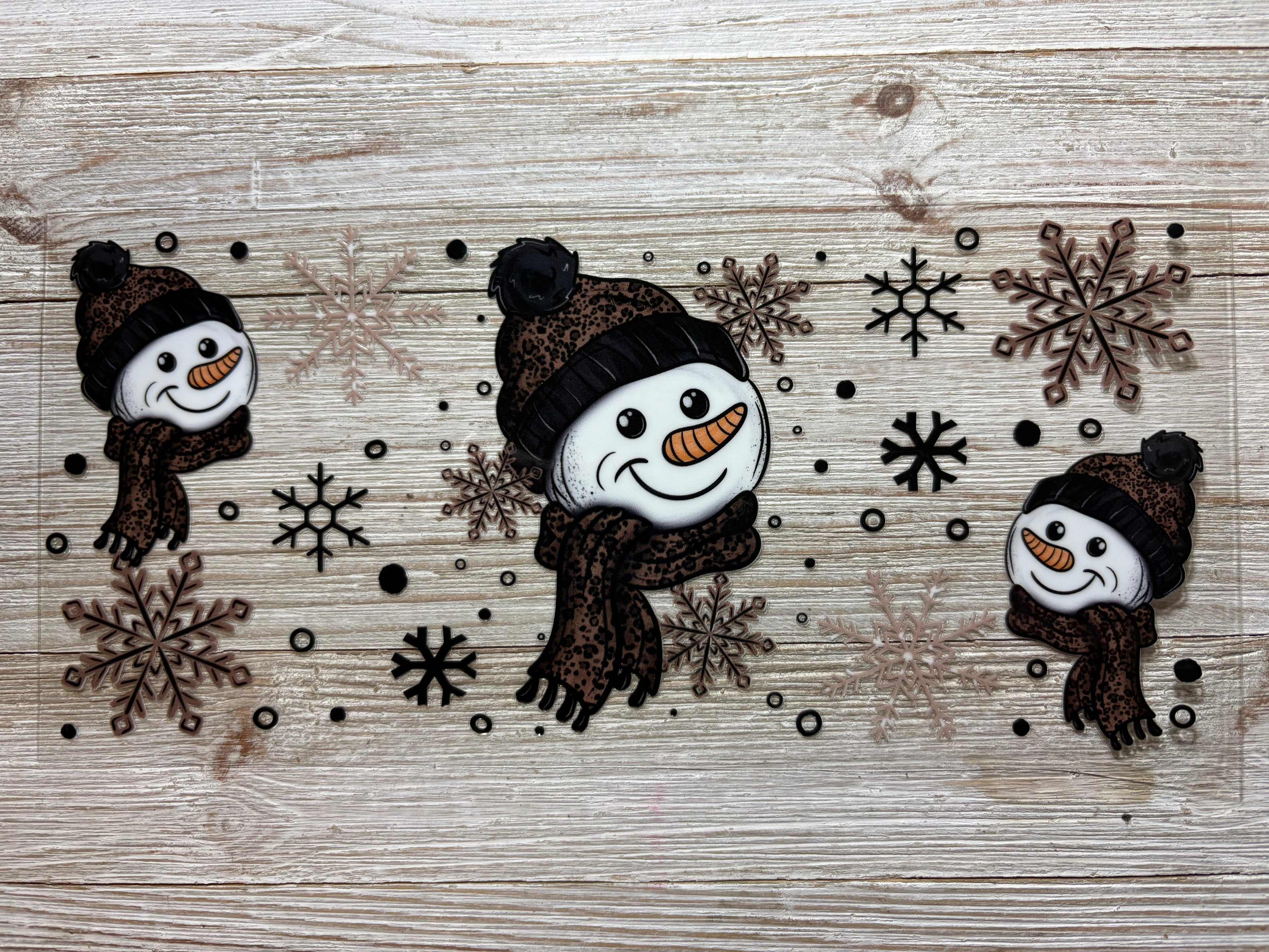 Snowman Heads UVDTF Wrap