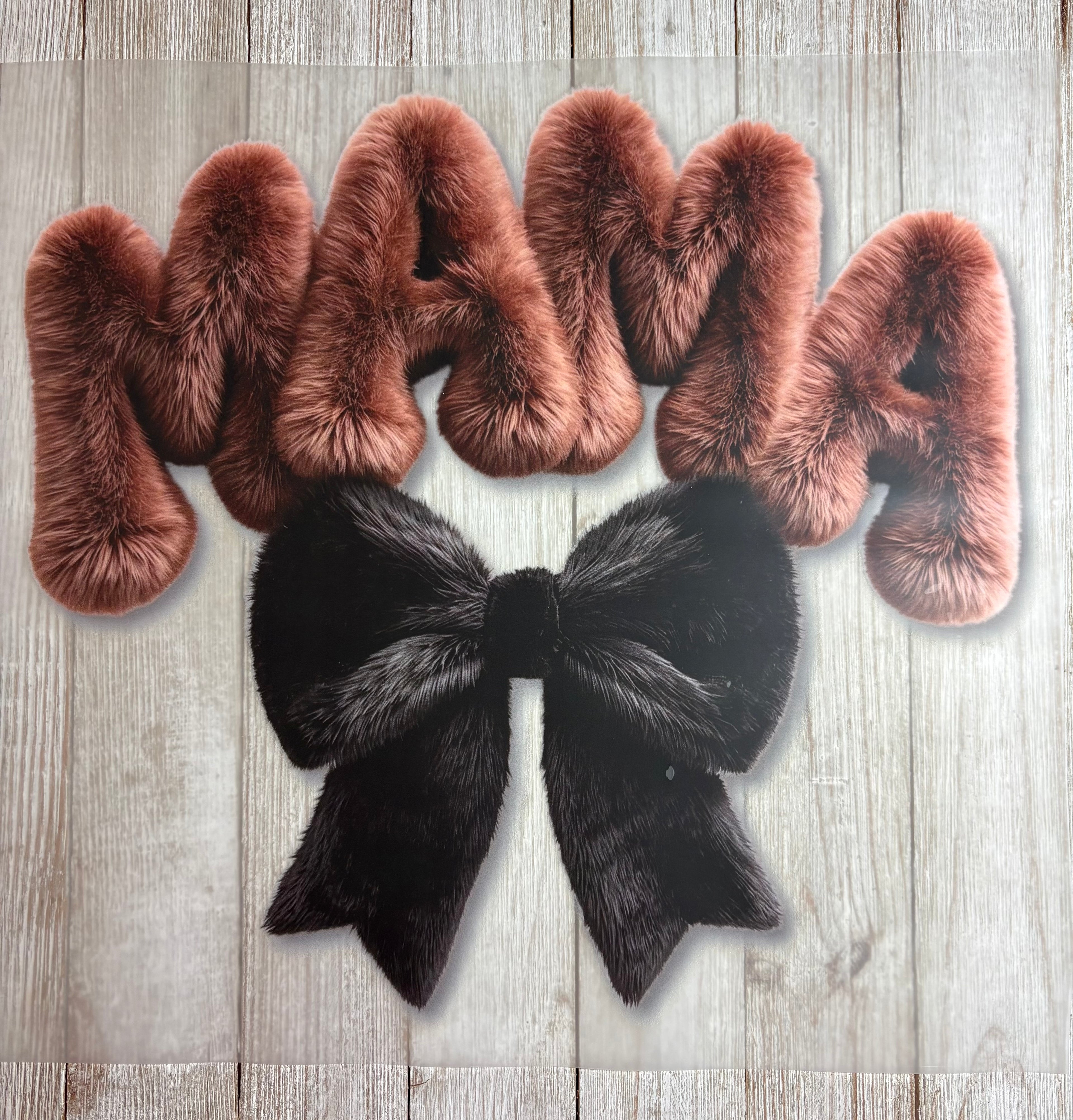 Faux Fur Mama DTF Print