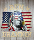 Ben Drankin 4th of July DTF Print