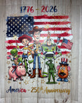 TS Friends 4th of July Kids DTF Print