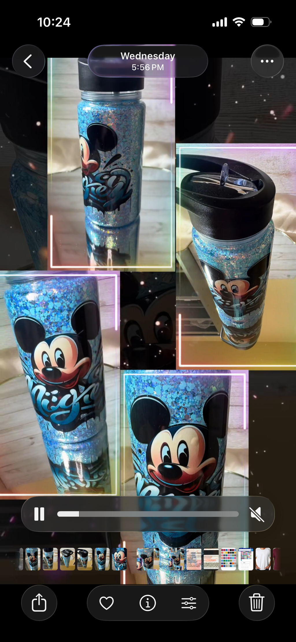 10oz Custom Snow Globe Tumbler