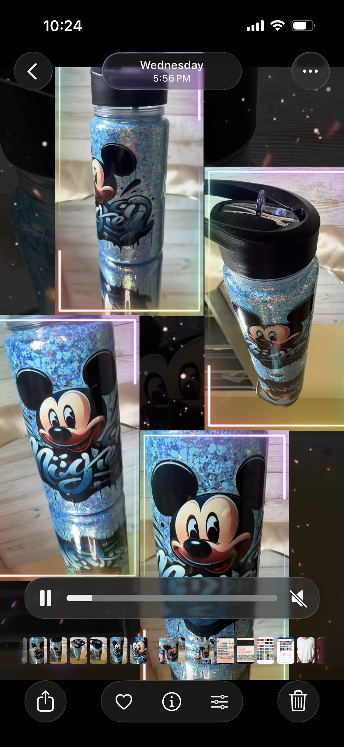 10oz Custom Snow Globe Tumbler