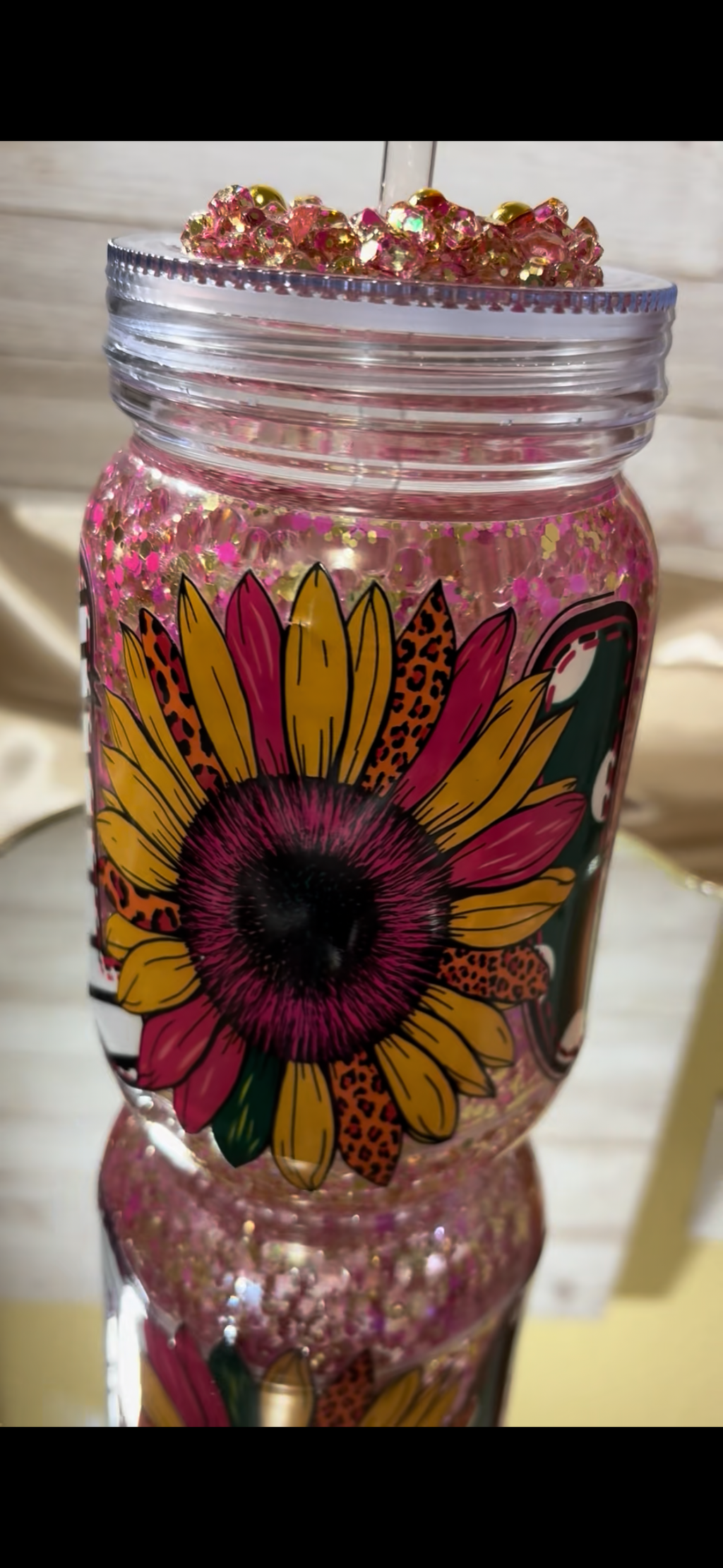 20oz Custom Snow Globe Mug with Handle