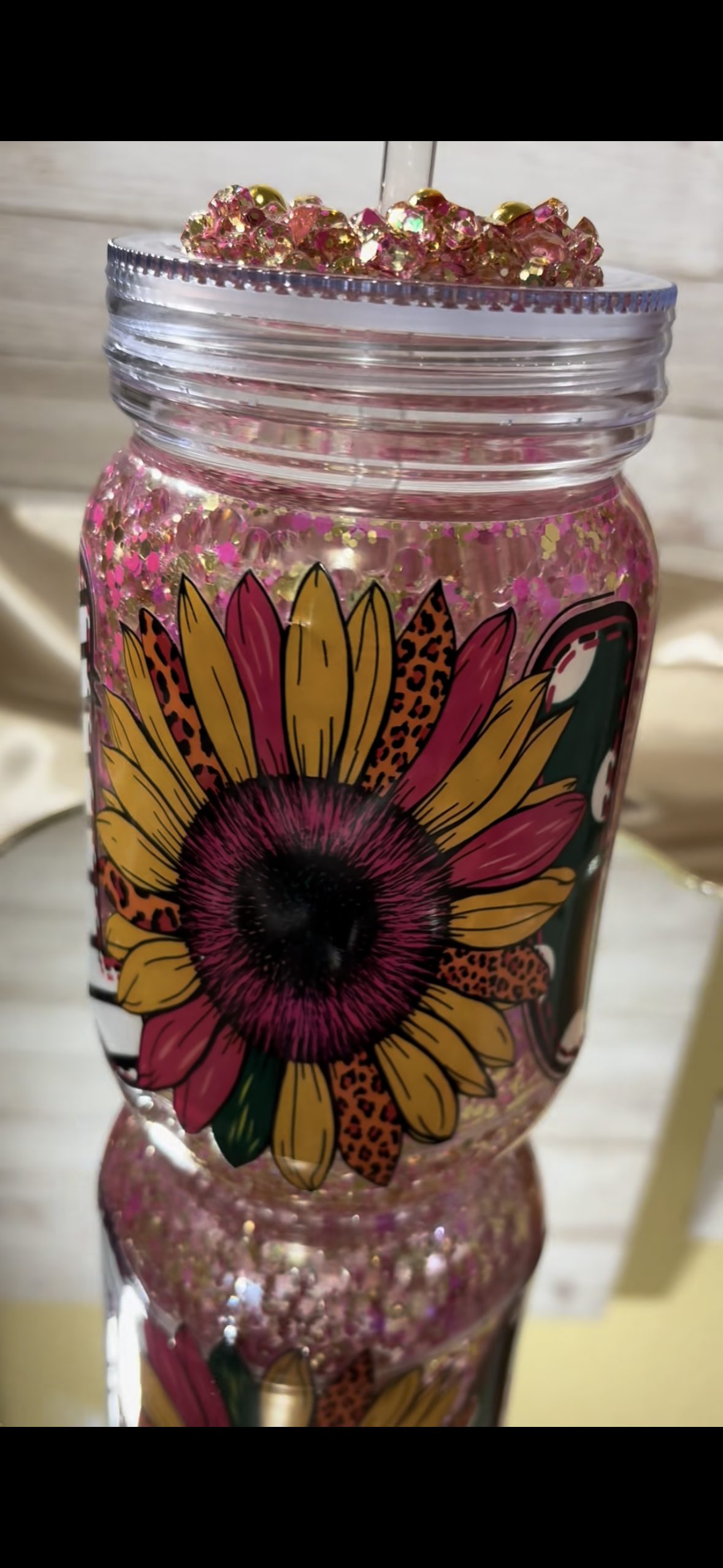 20oz Custom Snow Globe Mug with Handle