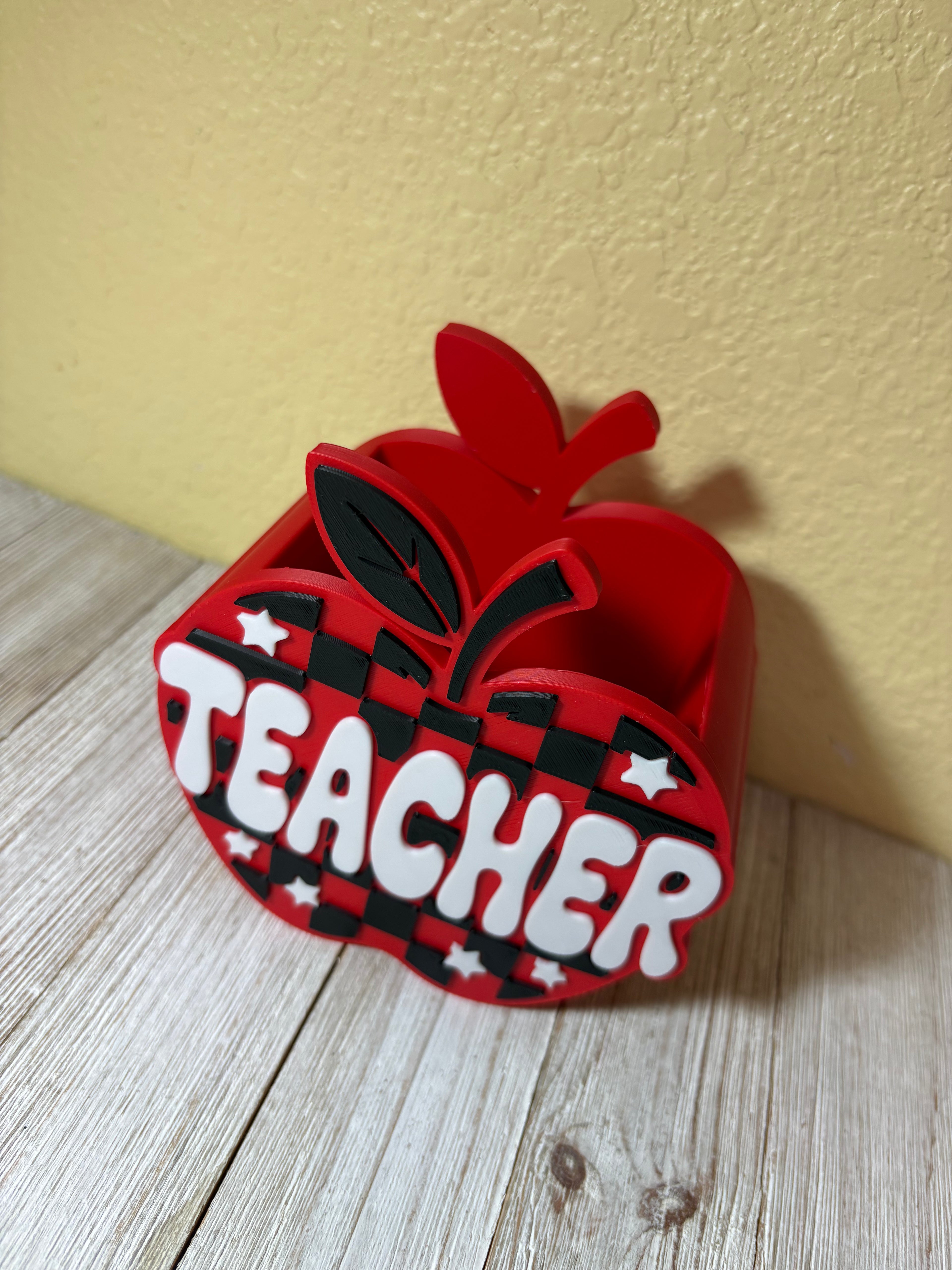 Apple Teacher Pen/Pencil Holder