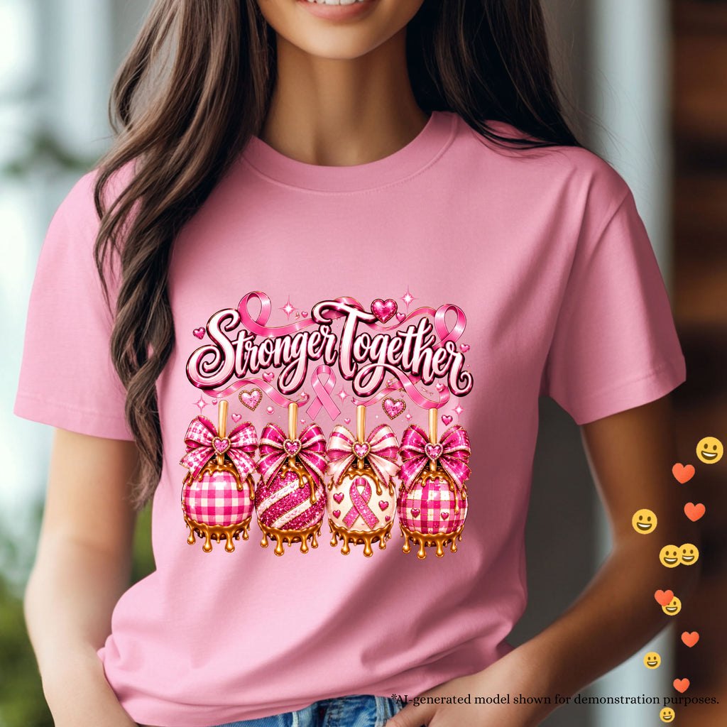 Stronger Together Breast Cancer Awareness T-Shirt