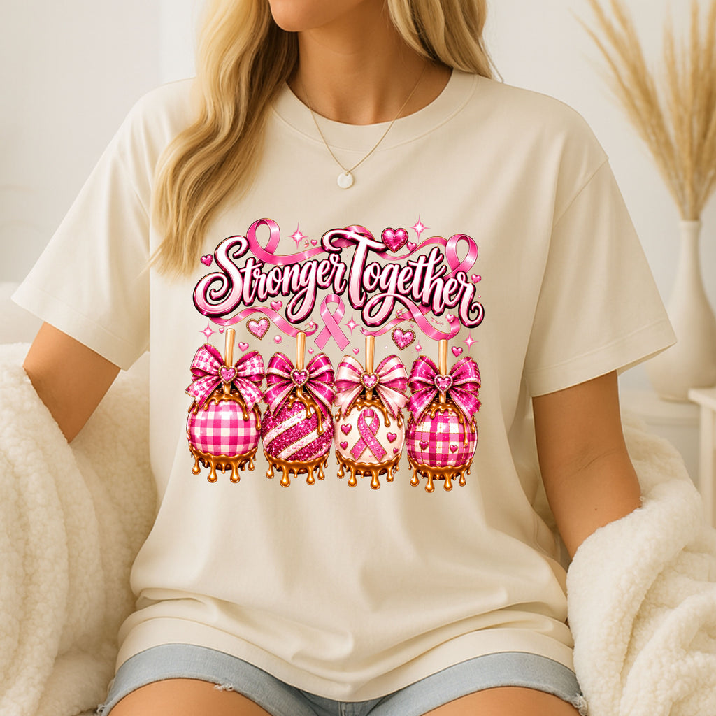 Stronger Together Breast Cancer Awareness T-Shirt